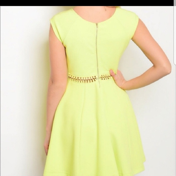 Bridget Electric Yellow Dress - Picture 2 of 2